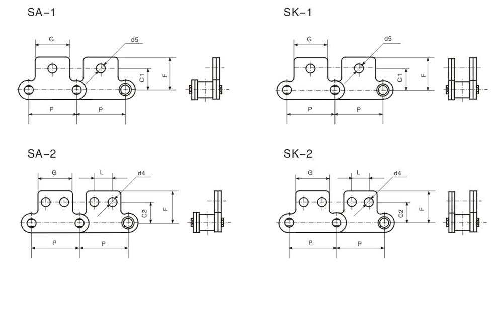 3不銹鋼雙節(jié)距輸送鏈附件 Stainless steel double pitch conveyor chain attachments-1.jpg