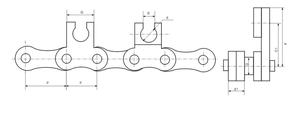 1短節(jié)距不銹鋼輸送鏈(棒棒冰機(jī)鏈） Short gauge stainless steel transmission chain-1.jpg