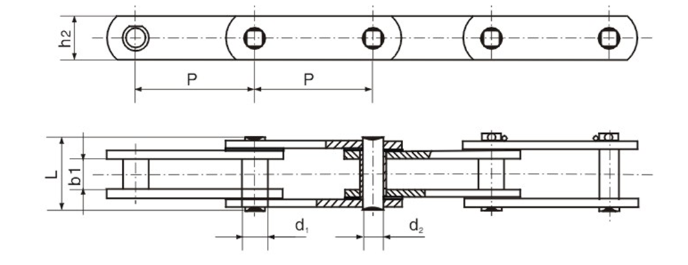 不銹鋼污水處理鏈 Stainless steel special chain at sewage treatment-1.png